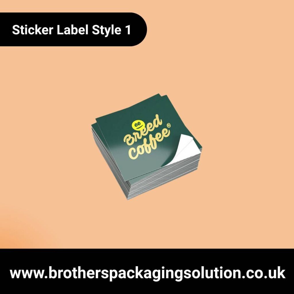 Sstack of stickers with a sticker on it
